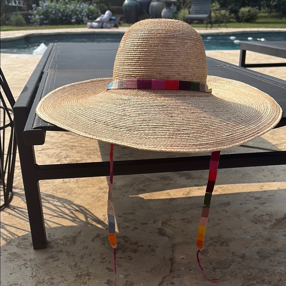 Sunshine Tienda Straw Hat with Colorful Band